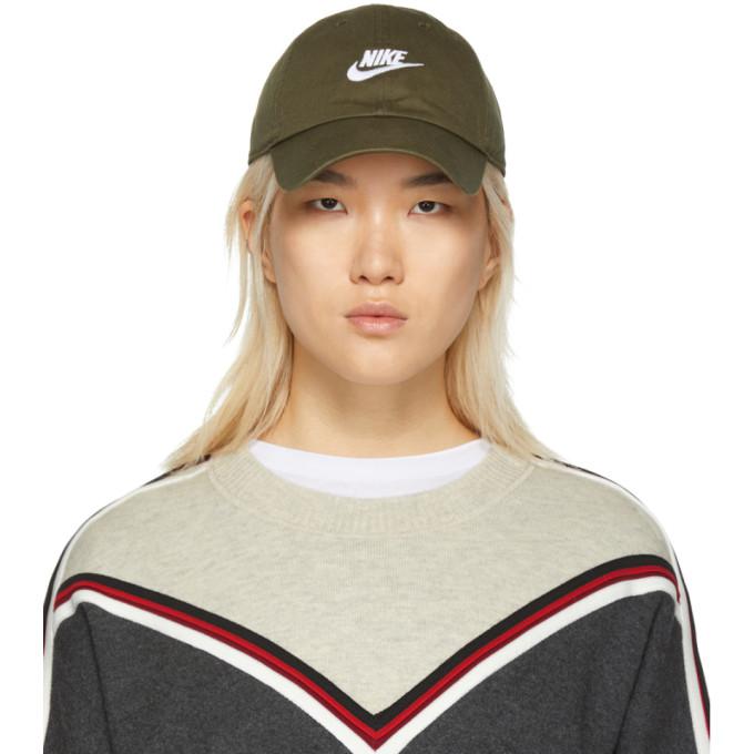 nike cap olive green