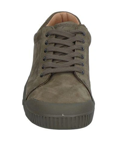 Shop Spring Court Sneakers In Military Green