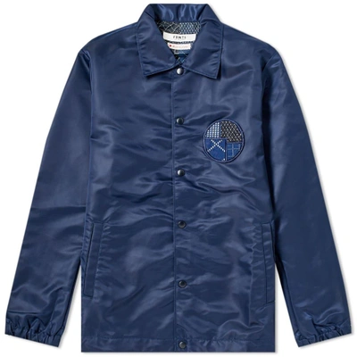 Shop Fdmtl Coach Jacket In Blue