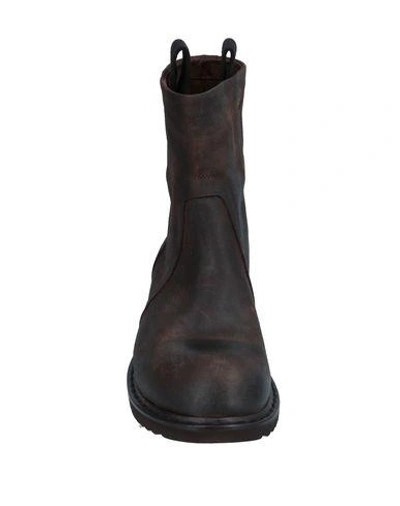 Shop Rick Owens Boots In Dark Brown