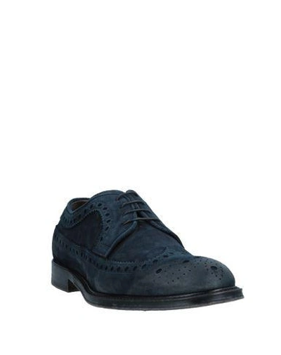 Shop Corvari Laced Shoes In Dark Blue