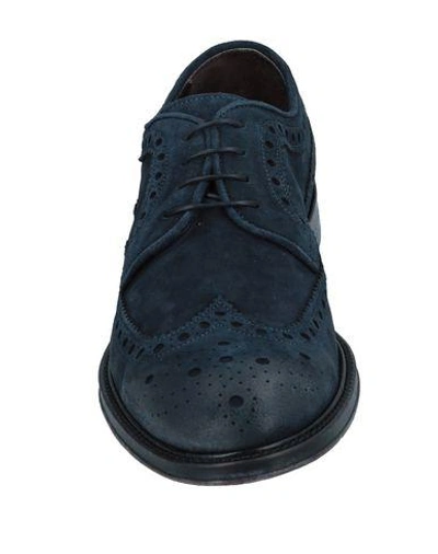 Shop Corvari Laced Shoes In Dark Blue