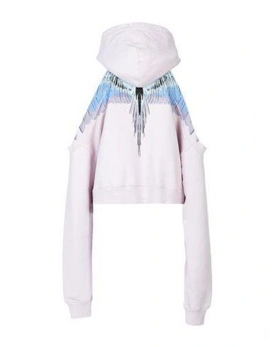 Shop Marcelo Burlon County Of Milan Hooded Sweatshirt In Lilac