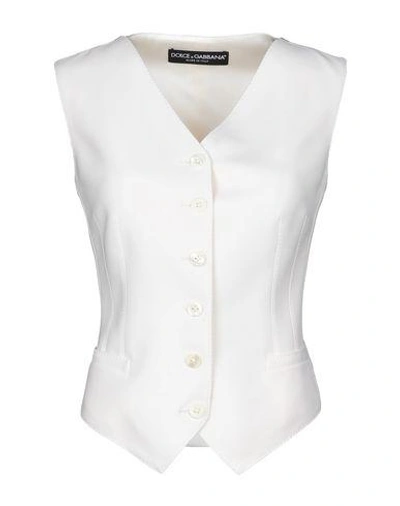 Shop Dolce & Gabbana Tops In Ivory