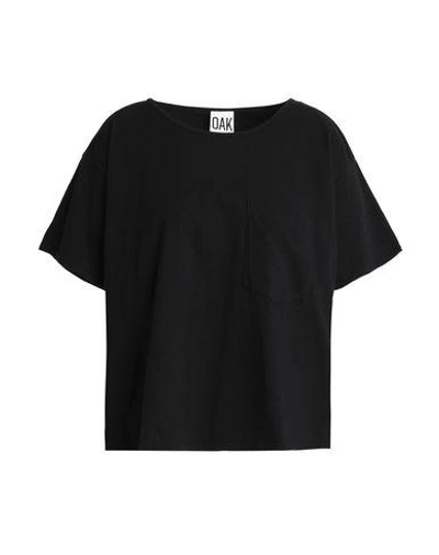Shop Oak T-shirt In Black