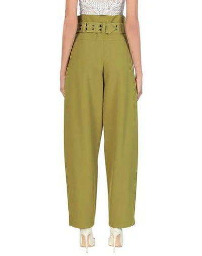 Shop Emilio Pucci Casual Pants In Military Green