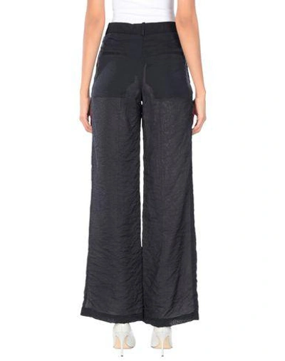 Shop Victoria Beckham Woman Pants Black Size 8 Viscose, Polyamide