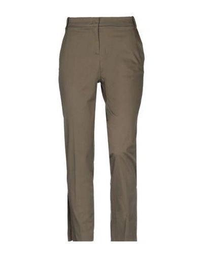 Shop Pinko Pants In Military Green