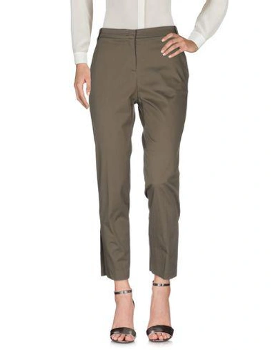 Shop Pinko Pants In Military Green