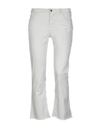Shop Re-hash Re_hash Woman Pants Grey Size 24 Cotton, Lyocell, Elastane