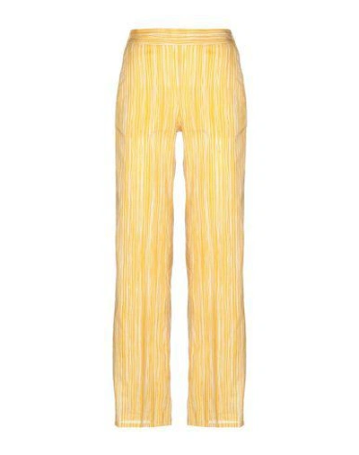Shop Diega Casual Pants In Yellow