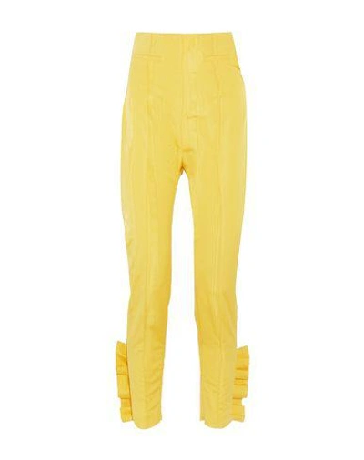 Shop Carmen March Casual Pants In Yellow