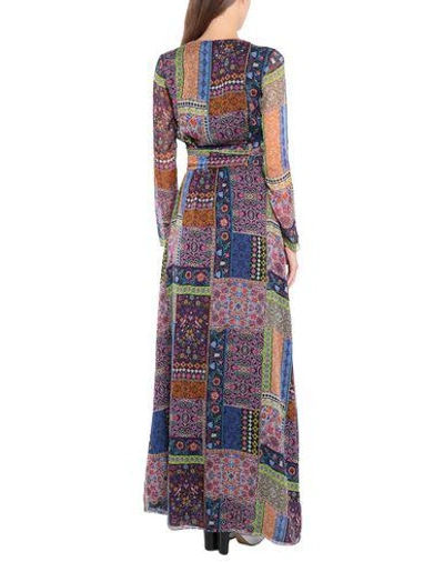 Shop Matthew Williamson Long Dress In Purple