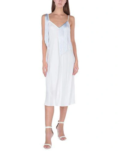 Shop Ellery 3/4 Length Dresses In White