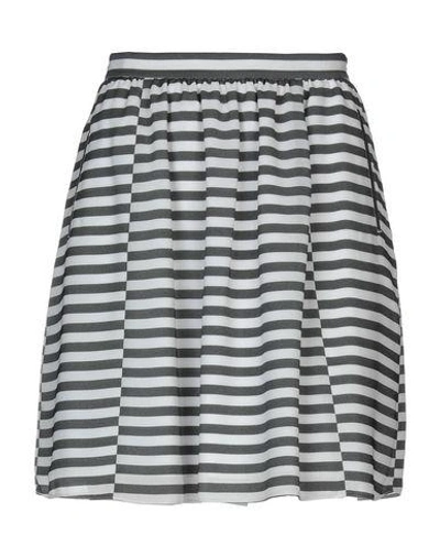 Shop Hugo Boss Knee Length Skirt In Steel Grey