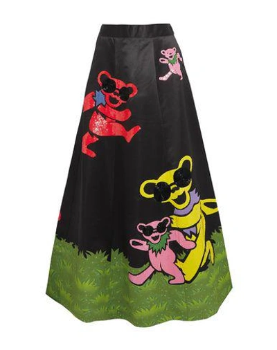 Shop Alice And Olivia Maxi Skirts In Black