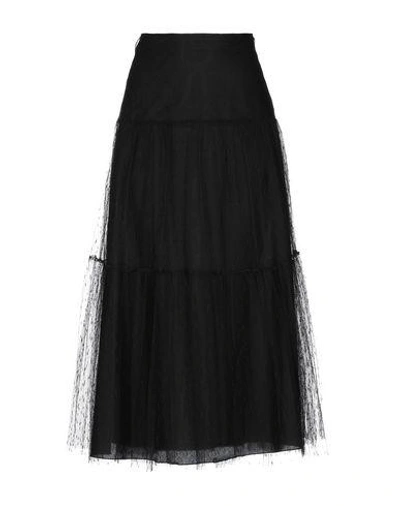 Shop Red Valentino Long Skirts In Black