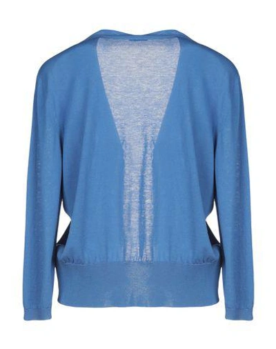 Shop Malo Cardigans In Pastel Blue