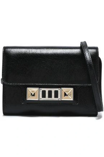 Shop Proenza Schouler Woman Ps11 Mini Crinkled-leather Shoulder Bag Black