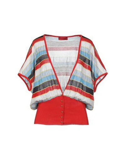 Shop Roberta Di Camerino Cardigan In Red