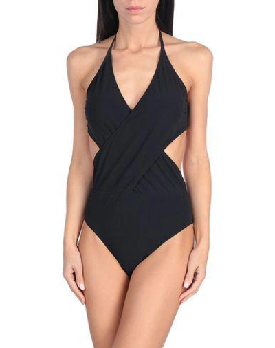 Shop Tory Burch One-piece Swimsuits In Black