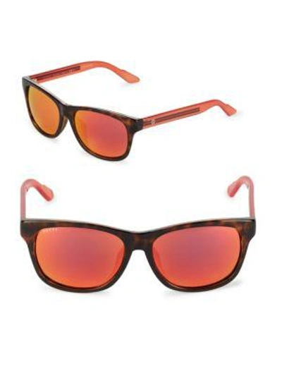 Shop Gucci Tinted 57mm Square Sunglasses In Orange