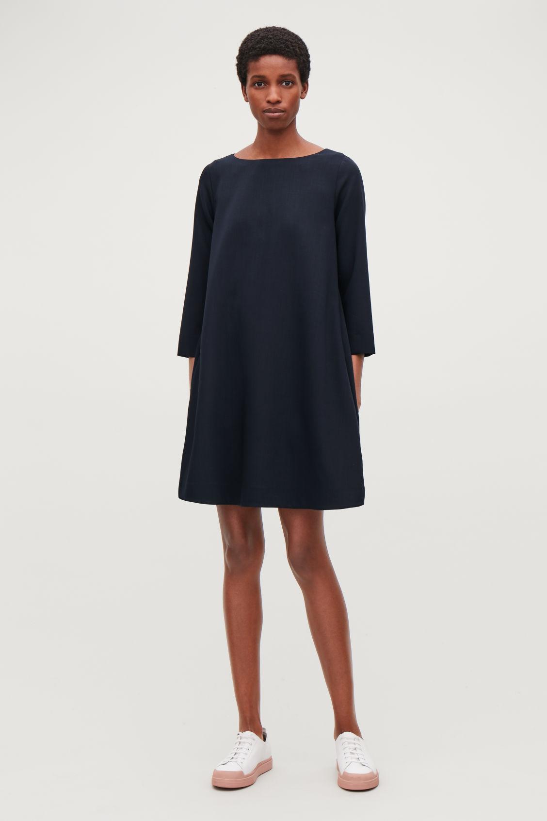 wide neck gown