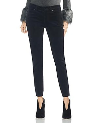 Shop Vince Camuto Washed Corduroy Skinny Jeans In Rich Black