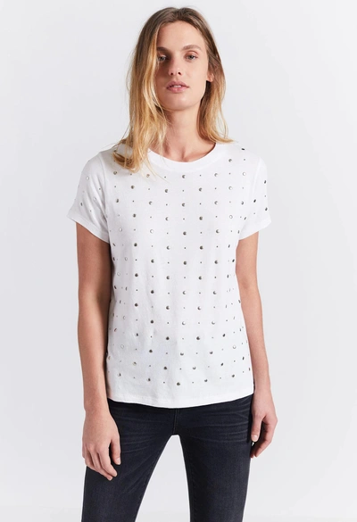 Shop Current Elliott The Retro Crew With Studs In Sugar With Stud