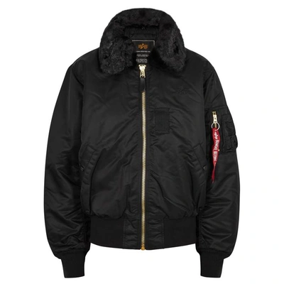 Shop Alpha Industries B-15 Black Shell Bomber Jacket