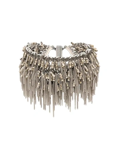 Shop Marc Le Bihan Multiple Chain Bracelet In Silver