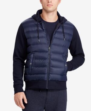 ralph lauren paneled down hoodie