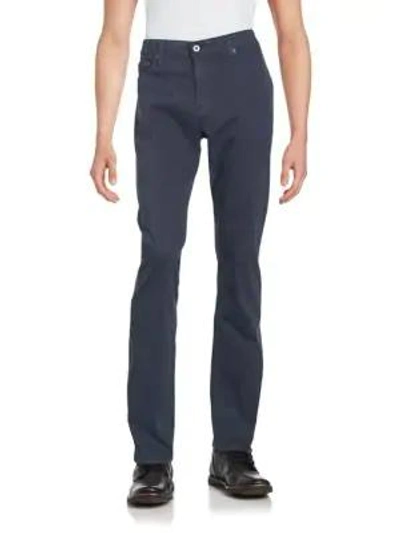 Shop Ag Graduate Slim Straight-fit Jeans In Sulfur Khaki