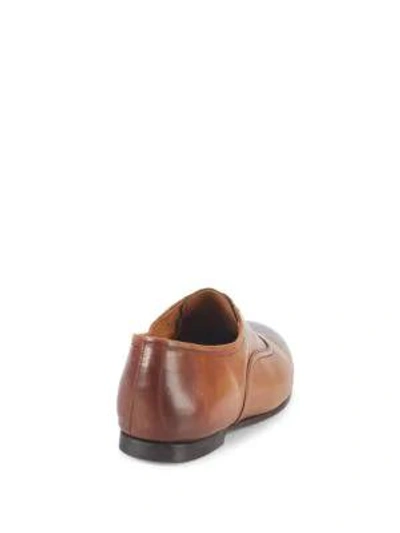 Shop Bally Plas Classic Leather Oxfords In Brown