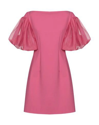 Shop Chiara Boni La Petite Robe Woman Mini Dress Coral Size 4 Polyamide, Elastane In Red