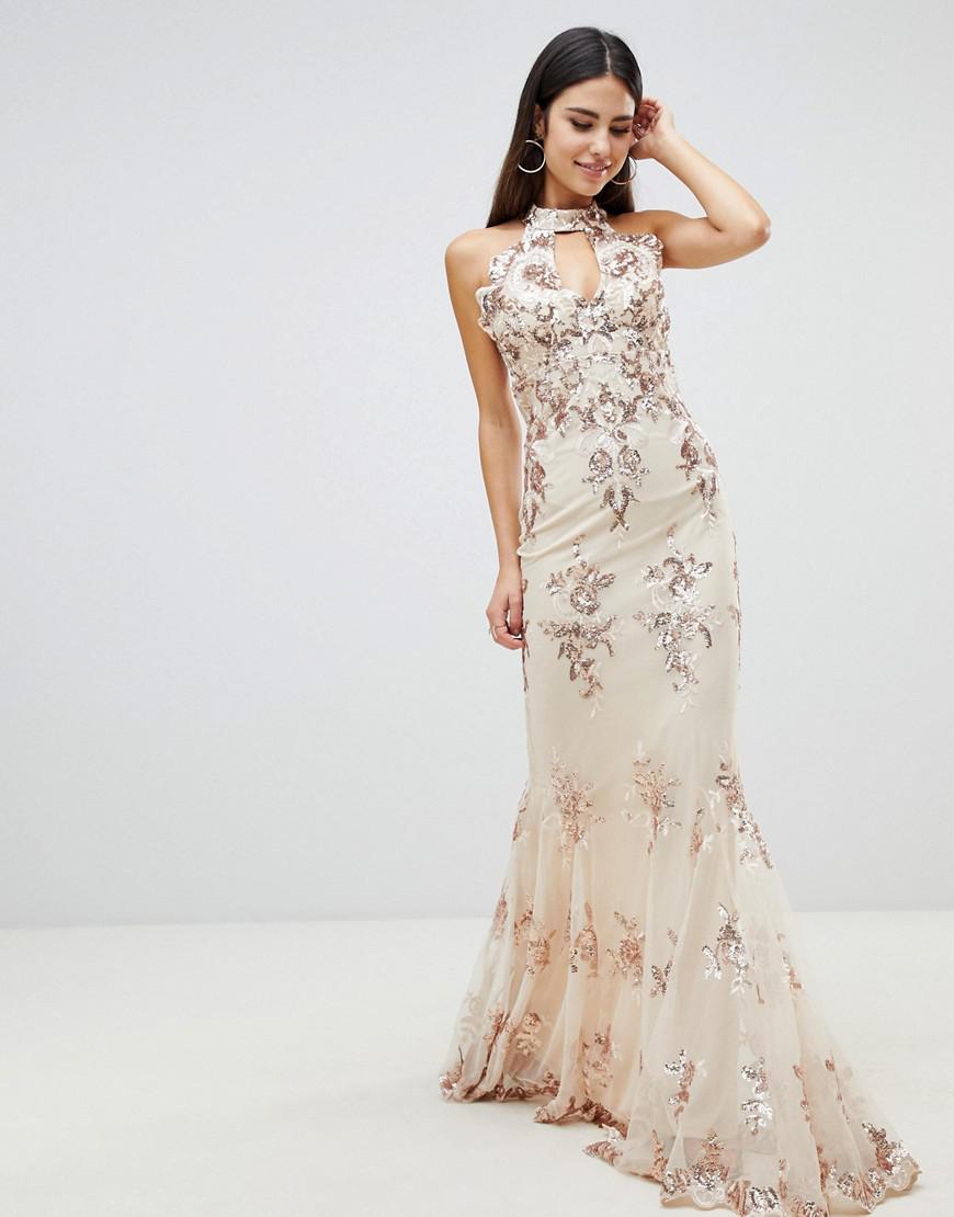 goddiva gold dress