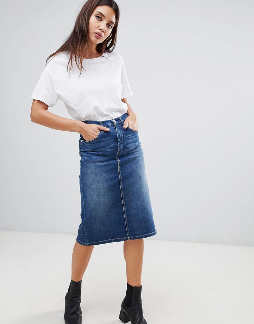 blank nyc denim skirt