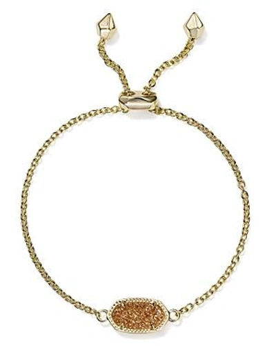 Shop Kendra Scott Elaina Drusy Bracelet In Gold/sand