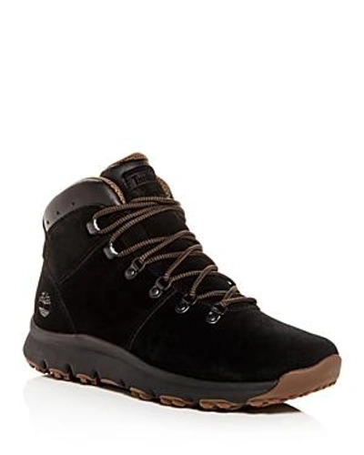 Shop Timberland Men's Suede Hiking Boots In Jet Black