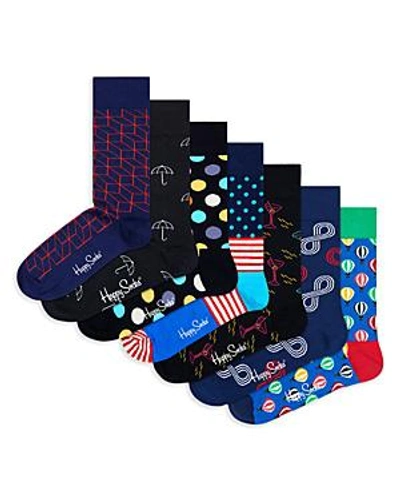 Shop Happy Socks 7 Day Gift Box In Assorted