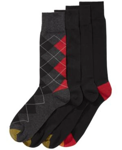 Shop Gold Toe Men's 4-pk. Argyle Socks In Black