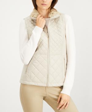 calvin klein fur vest