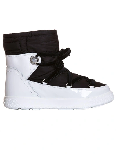 Shop Moncler New Fanny Snow Boots In Bianco
