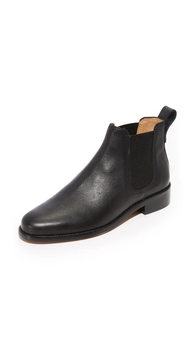 Shop Madewell Ainsley Chelsea Boots In True Black