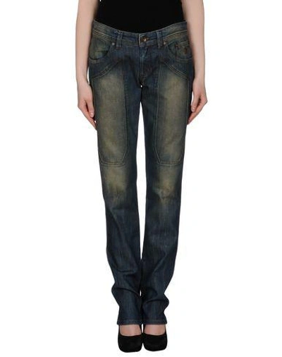 Shop Jeckerson Denim Pants In Blue