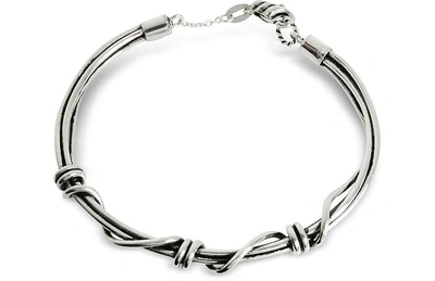 Shop Giacomo Burroni Designer Men's Bracelets Silver Bangle In Argent