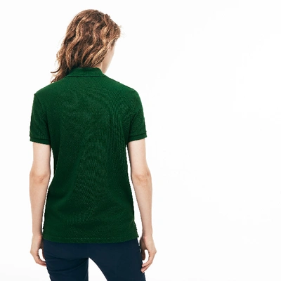 Lacoste Women's Classic Fit Soft Cotton Petit Piqué Polo Shirt In Green