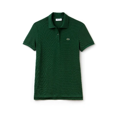 Lacoste Women's Classic Fit Soft Cotton Petit Piqué Polo Shirt In Green