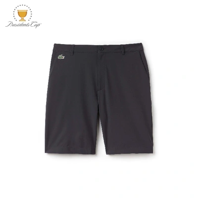 Shop Lacoste Men's Sport Presidents Cup Edition Stretch Bermuda Shorts In Mousetrap Grey