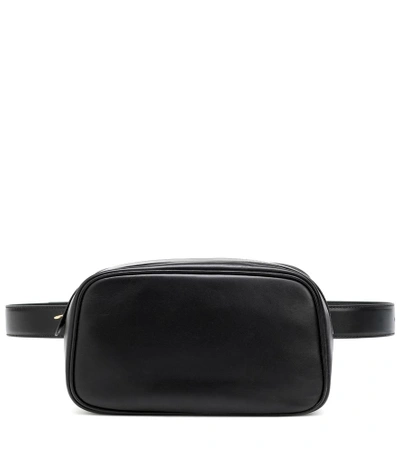 Shop The Row Leather Belt Bag In Black